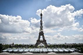 Construction work for the upcoming Olympic and Paralympic Games Paris 2024 FA