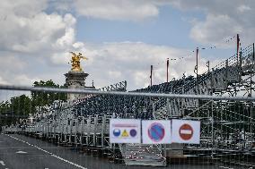 Construction work for the upcoming Olympic and Paralympic Games Paris 2024 FA