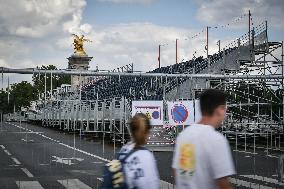 Construction work for the upcoming Olympic and Paralympic Games Paris 2024 FA