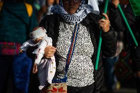 Pro-Palestine Demonstrations in Bogota