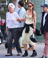Katie Holmes With Her Mother Out - NYC