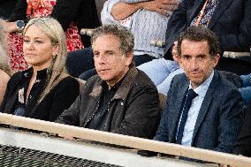 French Open - Ben Stiller At The Stands