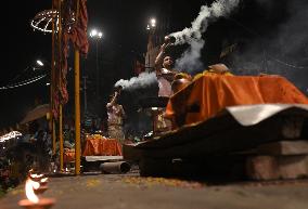 Ganga Aarti Prayers In Varanasi