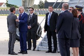 US President Joe Biden Arrives In France - Orly