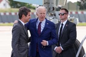US President Joe Biden Arrives In France - Orly