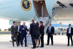US President Joe Biden Arrives In France - Orly