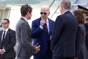 US President Joe Biden Arrives In France - Orly