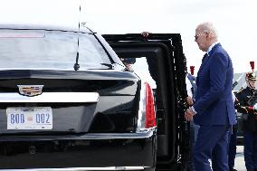 US President Joe Biden Arrives In France - Orly