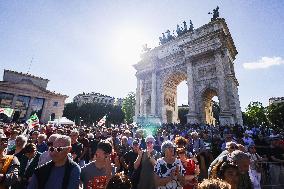 The Closing Of The Electoral Campaign Of Partito Democratico For The 2024 European Parliament Election In Milan