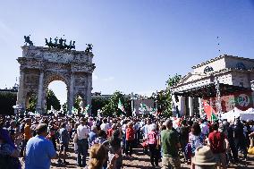 The Closing Of The Electoral Campaign Of Partito Democratico For The 2024 European Parliament Election In Milan