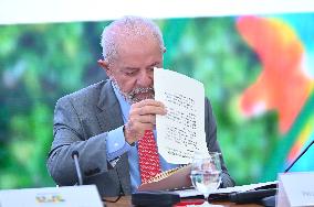 Brazil's President Luiz Inácio Lula Da Silva And The Minister For The Environment And Climate Change, Marina Silva World Environ