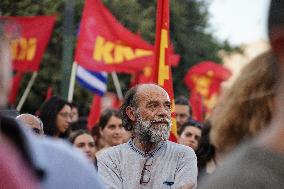 Pre Election Rally Of The Communist Party Of Greece