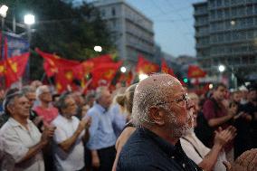 Pre Election Rally Of The Communist Party Of Greece