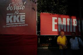 Pre Election Rally Of The Communist Party Of Greece