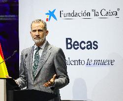 King Felipe At 'la Caixa' Foundation Award Ceremony - Madrid
