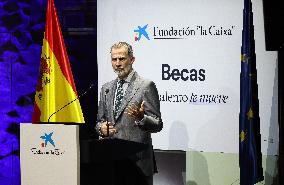 King Felipe At 'la Caixa' Foundation Award Ceremony - Madrid