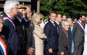 French President Attends Ceremony At ceremony Caen prison