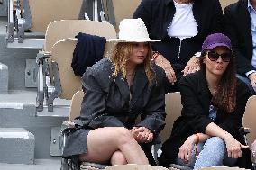 Celebrities In Stands During The 2024 French Open - Village Day Nine NB