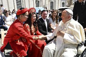 Pope Francis Leads The General Audience - Vatican