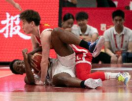 (SP)CHINA-SHAANXI-XI'AN-BASKETBALL-WOMEN-FRIENDLY-CHN VS JPN (CN)