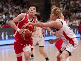 (SP)CHINA-SHAANXI-XI'AN-BASKETBALL-WOMEN-FRIENDLY-CHN VS JPN (CN)