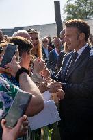 French President Attends Ceremony for Civilian Victims - Saint Lo