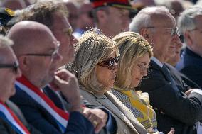 French President Attends Ceremony for Civilian Victims - Saint Lo