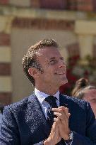 French President Attends Ceremony for Civilian Victims - Saint Lo