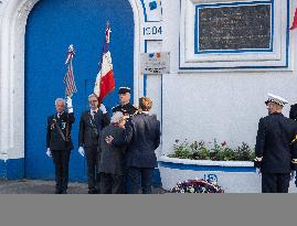 French President Attends Ceremony At ceremony Caen prison