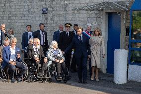 French President Attends Ceremony At ceremony Caen prison