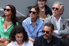 Celebrities In Stands During The 2024 French Open - Village Day Nine NB