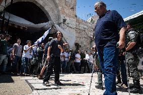 MIDEAST-JERUSALEM-JERUSALEM DAY-FLAG MARCH-CLASHES