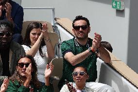 Celebrities In Stands During The 2024 French Open - Village Day Nine NB