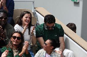 Celebrities In Stands During The 2024 French Open - Village Day Nine NB