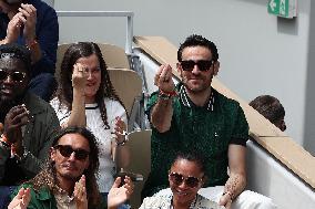 Celebrities In Stands During The 2024 French Open - Village Day Nine NB