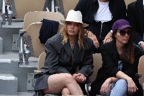 Celebrities In Stands During The 2024 French Open - Village Day Nine NB