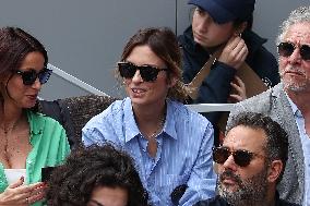 Celebrities In Stands During The 2024 French Open - Village Day Nine NB