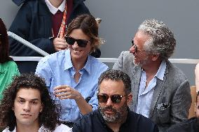 Celebrities In Stands During The 2024 French Open - Village Day Nine NB