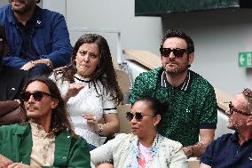 Celebrities In Stands During The 2024 French Open - Village Day Nine NB