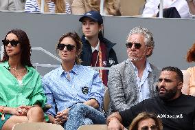 Celebrities In Stands During The 2024 French Open - Village Day Nine NB