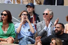 Celebrities In Stands During The 2024 French Open - Village Day Nine NB