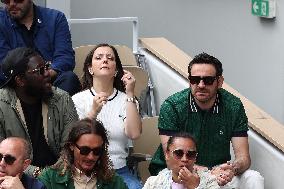 Celebrities In Stands During The 2024 French Open - Village Day Nine NB