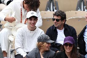 Celebrities In Stands During The 2024 French Open - Village Day Nine NB