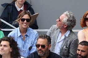 Celebrities In Stands During The 2024 French Open - Village Day Nine NB