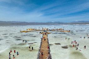 Caka Salt Lake in Haixi