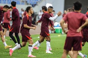 (SP)CHINA-SHENYANG-FOOTBALL-FIFA WORLD CUP QUALIFIER-CHINA VS THAILAND-TRAINING (CN)