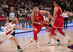 (SP)CHINA-SHAANXI-XI'AN-BASKETBALL-WOMEN-FRIENDLY-CHN VS JPN (CN)