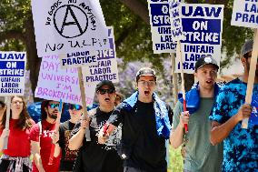 U.S.-CALIFORNIA-ORANGE COUNTY-UC IRVINE-ACADEMIC WORKERS-PROTEST