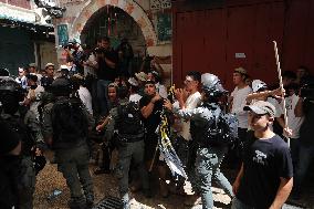 MIDEAST-JERUSALEM-JERUSALEM DAY-FLAG MARCH-CLASHES