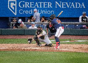 The Reno Aces Play The Salt Lake Bees During A Sold Out Game At Greater Nevada Field In Reno